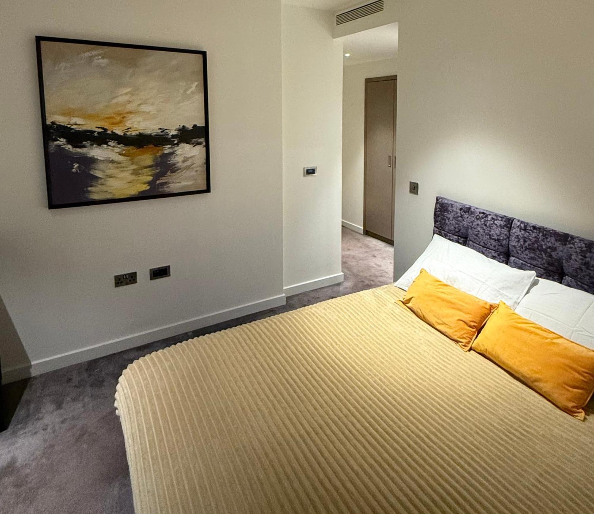 Luxury Modern 2 Bed Flat With Balcony And City View - Canary Wharf City Center London Luaran gambar